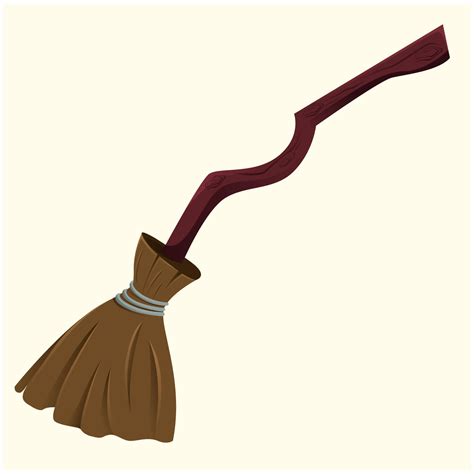 Collection of brooms. Concept cartoon broom in different. Halloween ...