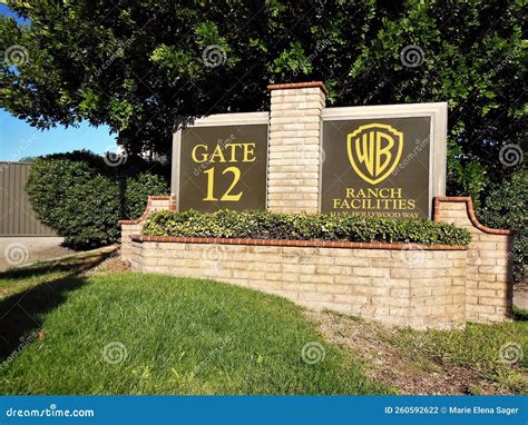 Warner Brothers Ranch Facilities Signage Editorial Photography - Image ...