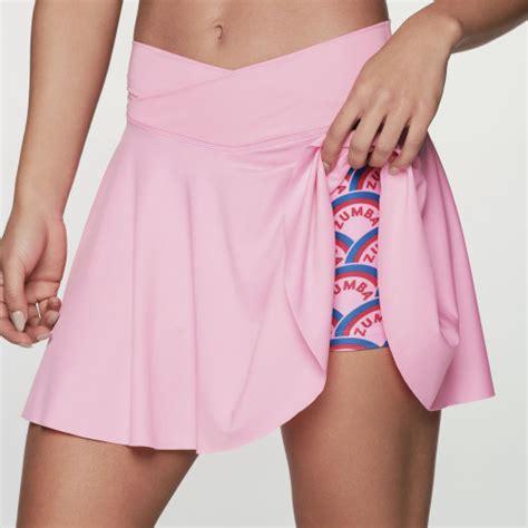 Retro Zumba Crossover Waistband Skort: Slim, 4-way Stretch, Moderate ...