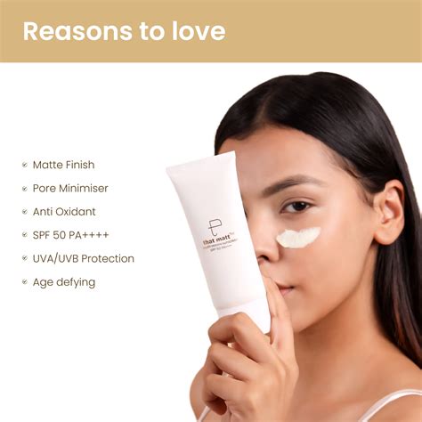 Sunscreen Lotion SPF 50 PA++++ | Non Comedogenic Matte Sunscreen ...