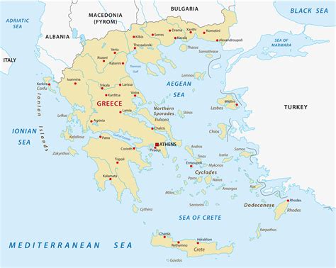 Political Map Of Greece