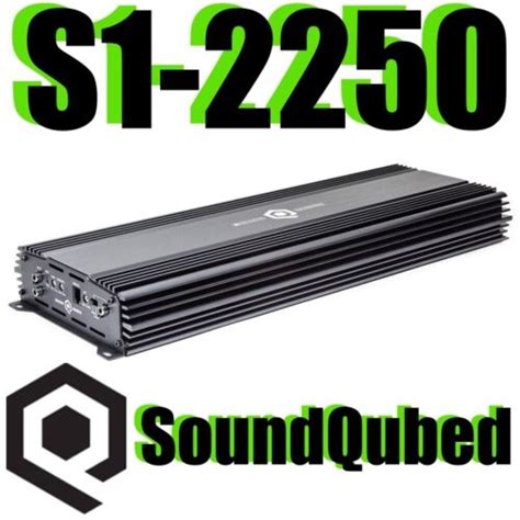 SoundQubed S1-2250.1 2300W RMS x 1 Channel Monoblock | Ubuy India