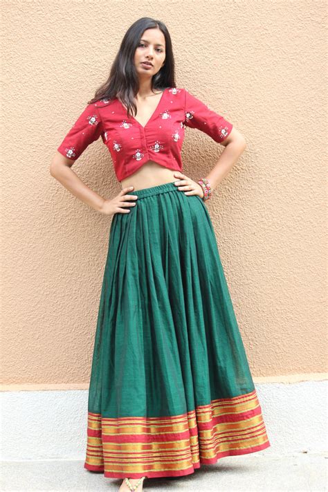 Emerald Berry Lehenga - Mogra Designs