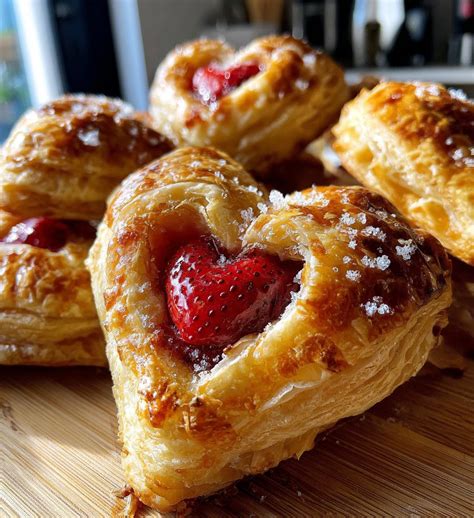 Strawberry Puff Pastry Hearts: 5 Steps to Blissful Baking – Vihaad Recipes