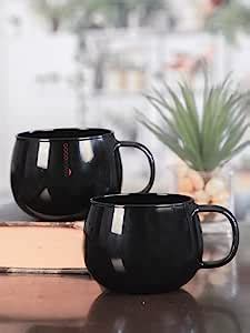 Buy Goodhomes Glass Coffee Mug (Set of 2 pcs) Online at Low Prices in ...