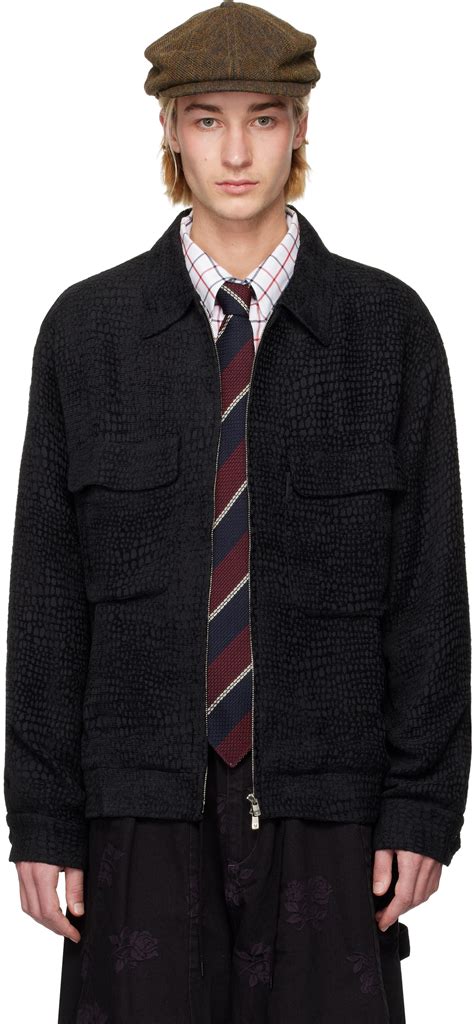 NEEDLES Black Sport Jacket Needles