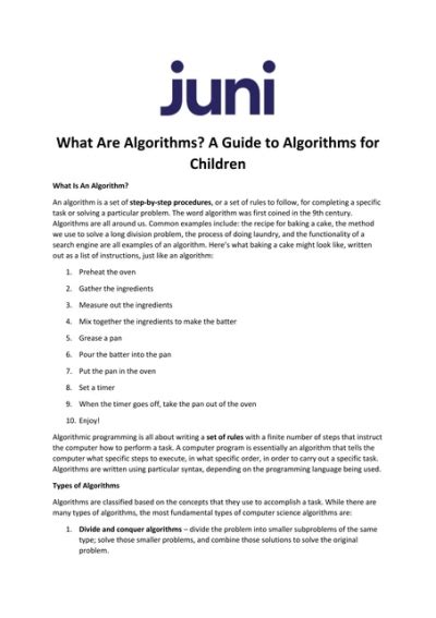 Algorithm Definition for Children 的图像结果