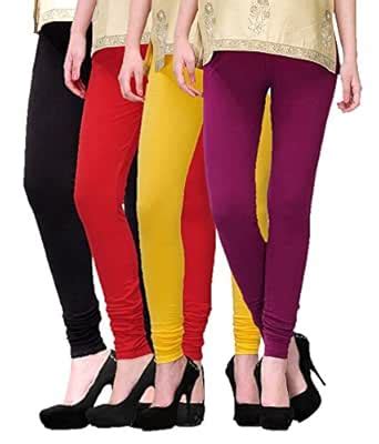 Buy Premium Cotton Lycra 4 Way Stretchable Churidar Leggings at Amazon.in