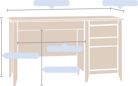 Image result for Computer Office Table Measure