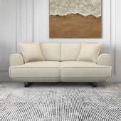 Buy Cassandra Two Seater Daisy White Fabric Sofa Online at Durian