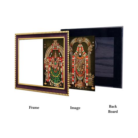 Perumal Thayar Photo Frame - 8 x 6 Inches | Picture Frame for Pooja Ro ...