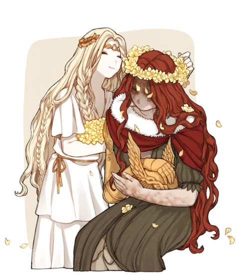 malenia blade of miquella and miquella (elden ring) drawn by donar0217 ...