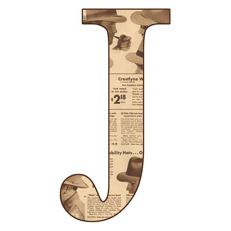 newspaper letter j