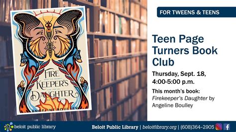 Teen Page Turners Book Club: Firekeepers Daughter by Angeline Boulley ...