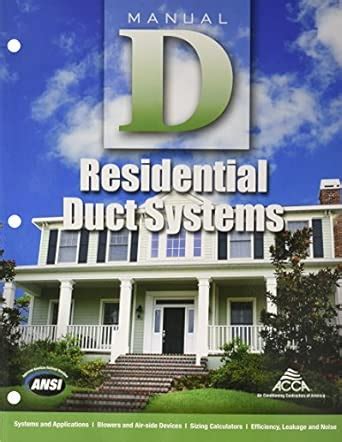 Buy Residential Duct Systems Manual D: Version 2.50 Book Online at Low ...