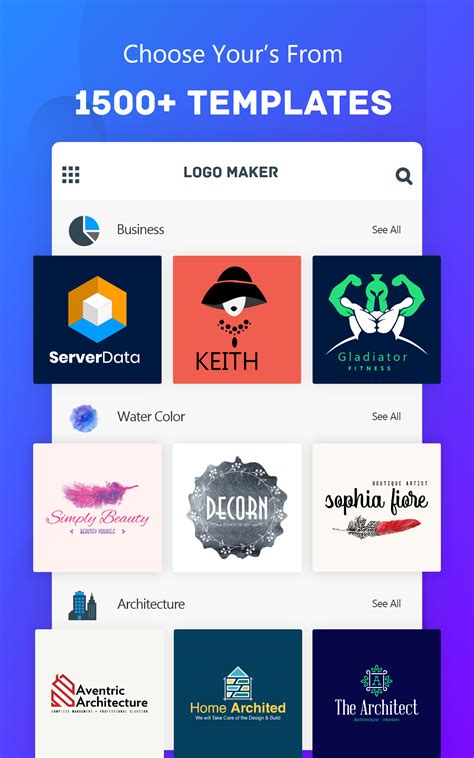 Logo Maker - Pro Graphic Design, Logo Creator App with 1800 Customized ...