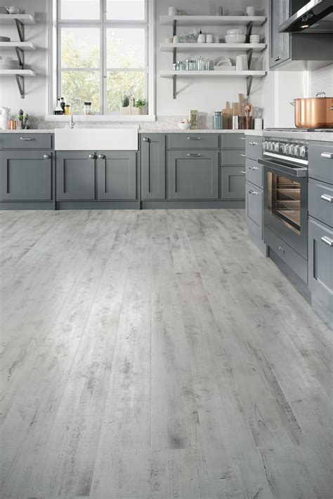 Phenix | Grey vinyl plank flooring, Custom floor design, Kitchen design