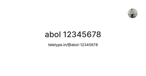 abol 12345678 — Teletype