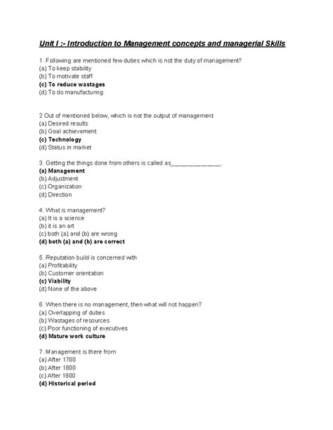 2 MCQ-OB Unit 2 -Attitude 18 Questions - MCQs (Multiple Choice ...