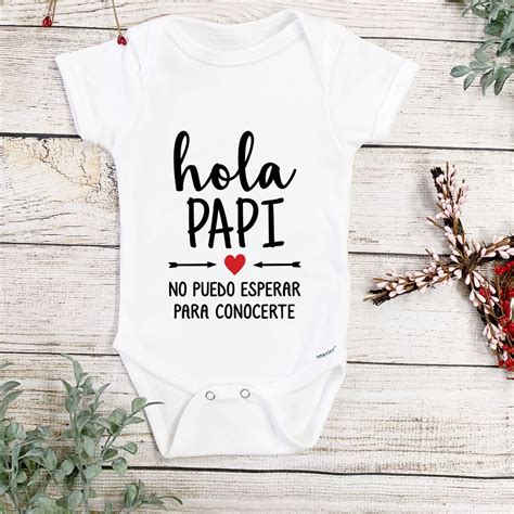 Hola Papi Onesie® Spanish Pregnancy Announcement to Husband - Etsy