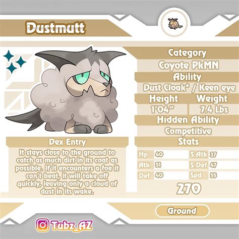 Tubz_AZ | Meet Dex#: 028-29 Dustmutt and Soilobo! Dust Cloak* - Raises ...