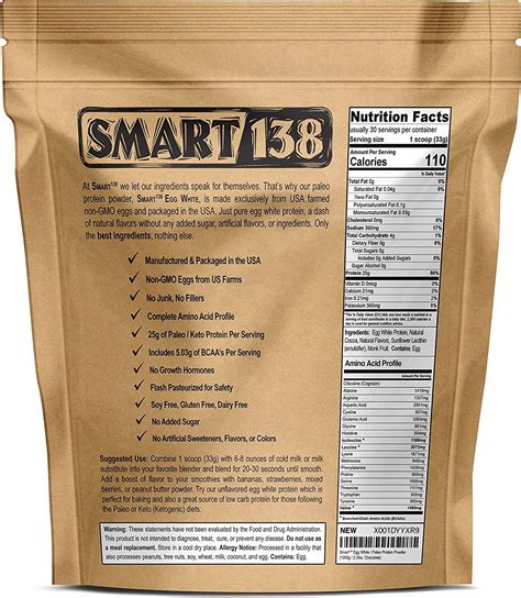 Organic Egg White Protein Powder | Non-GMO, Gluten-Free, Soy-Free ...