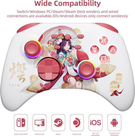 Buy Mytrix Wireless Pro Controllers for Nintendo Switch, Windows PC iOS ...