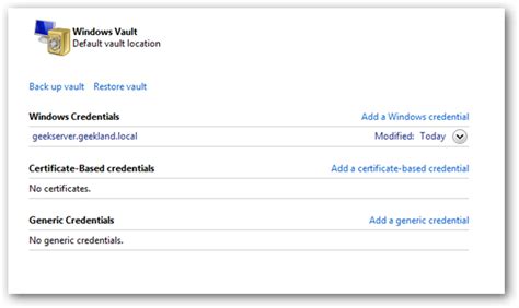 Image result for Add a Windows Credential Windows 1.0