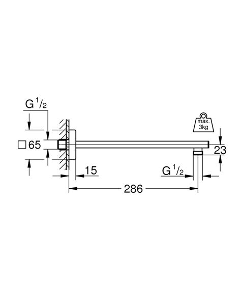 Rainshower Shower arm 286 mm | GROHE