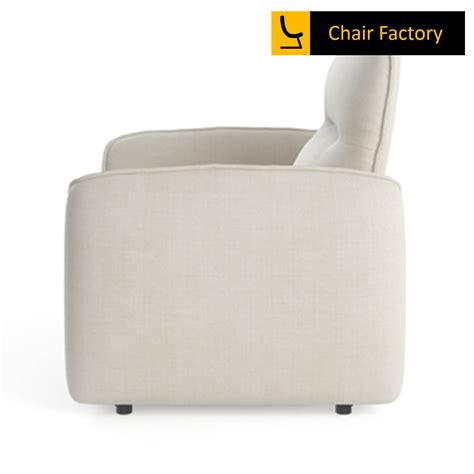 Penallt Off White Recliner Chair with Soft Padding & Lumbar Support For ...