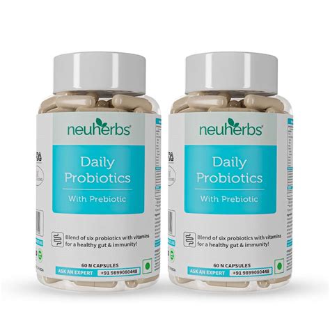 Daily Probiotics & Prebiotics Capsules for Gut Health - neuherbs