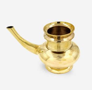 HOIVA (Set of 1) Handcrafted Traditional Indian Brass Kindi Pooja - 5 ...