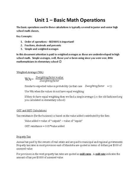 Image result for Unit of Operations Math