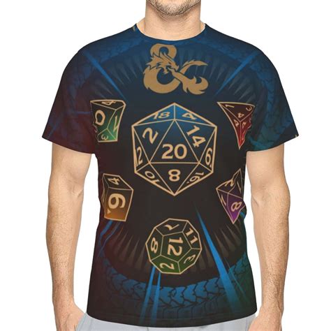 Men Women DND Dungeons And Dragons Shirts Short Sleeve Cosplay Adults ...