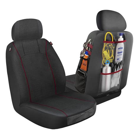 Genuine Dickies 2 Piece Universal Front Car Seat Covers with Storage ...