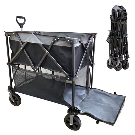 GT1817 Double Decker Folding Wagon, Camping Wagon Cart, with Large ...