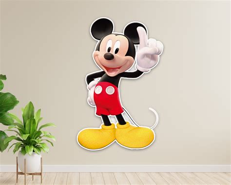 Mickey Mouse Showing One Finger Cutout | Party Supplies Online – Party ...