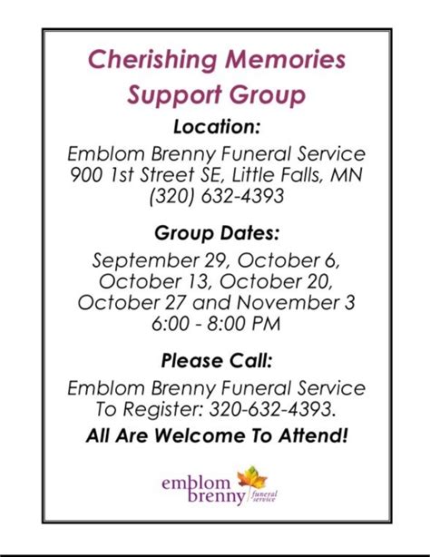 Emblom Brenny Funeral Service - We wanted to offer a reminder that the ...