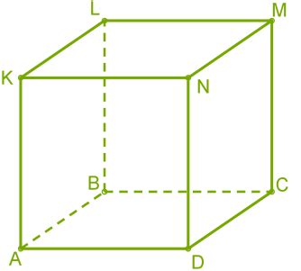 Parallel lines - cube edges — task. Mathematics CBSE, Class 7.