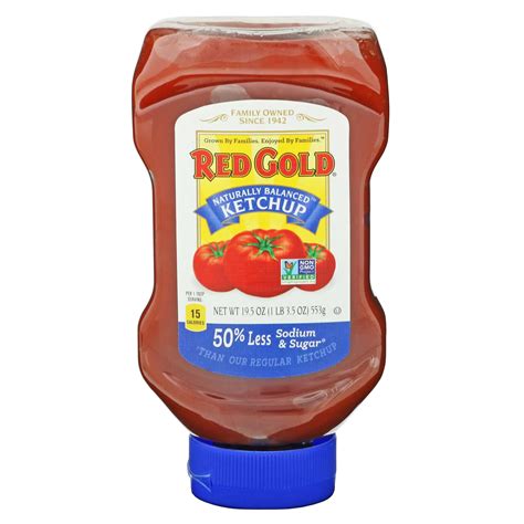 Red Gold Less Sodium & Less Sugar Ketchup - Shop Ketchup at H-E-B