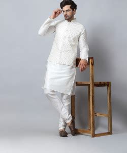B BEN Men Kurta Pyjama Ethnic Jacket Set - Buy B BEN Men Kurta Pyjama ...
