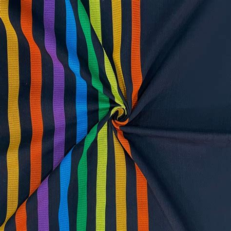 Buy SWAYAM Vibrant Spectrum Yarn-Dyed Cotton Striped King Fitted ...