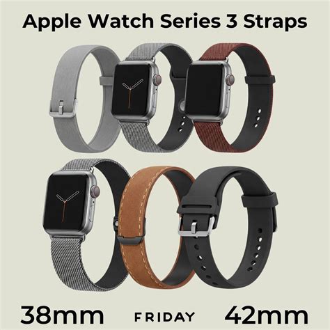 Buy Apple Watch Series 3 Straps | Perfect Fit for 38mm & 42mm Models ...