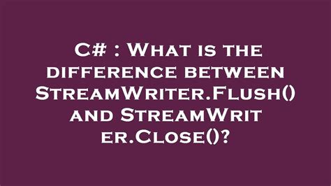 Image result for How to Use StreamWriter