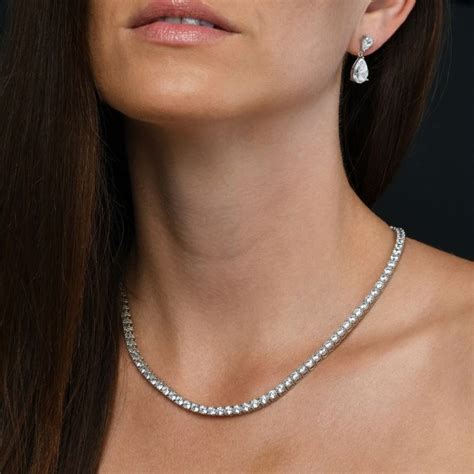 Eternal 25 carat Tennis Necklace (25-cent each) – True Diamond IN