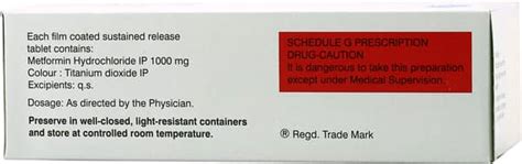 Glycomet-1 GM Tablet: Uses, Side Effects, Price, Dosage & More Info ...