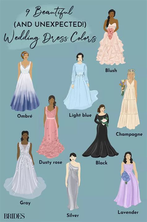 Wedding dress color meanings 60 photos - Astyledwedding.com