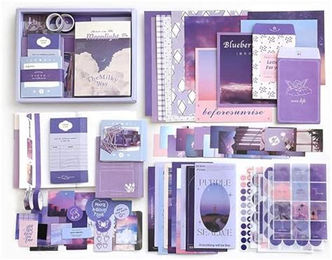 BONDWET Vintage Aesthetic Scrapbook Kit, 346 Pcs, A6 Grid Notebook ...