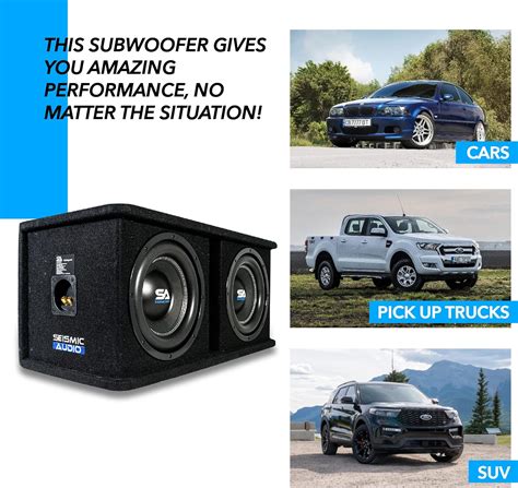 Buy Seismic Audio - OutRage122 - Dual 12 Inch 2400 Watt Car Audio ...