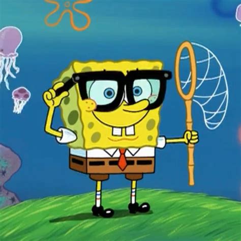 Spongebob Characters with Glasses
